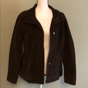 Eddie Bauer dark brown corduroy jacket